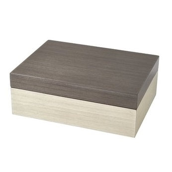 Two-Tone Grey Wood Box