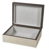 Two-Tone Grey Wood Box