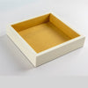 White Square Tray with Inlay