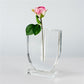 Crystal Glass Bud Vase - U Shape