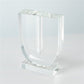 Crystal Glass Bud Vase - U Shape