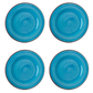 Turquoise St. Tropez Dinner Plate (Set of 4)