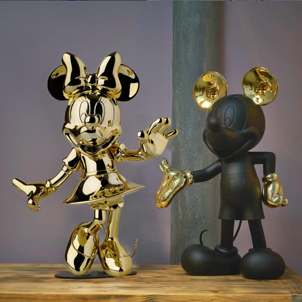 Minnie Welcome Chromed Gold