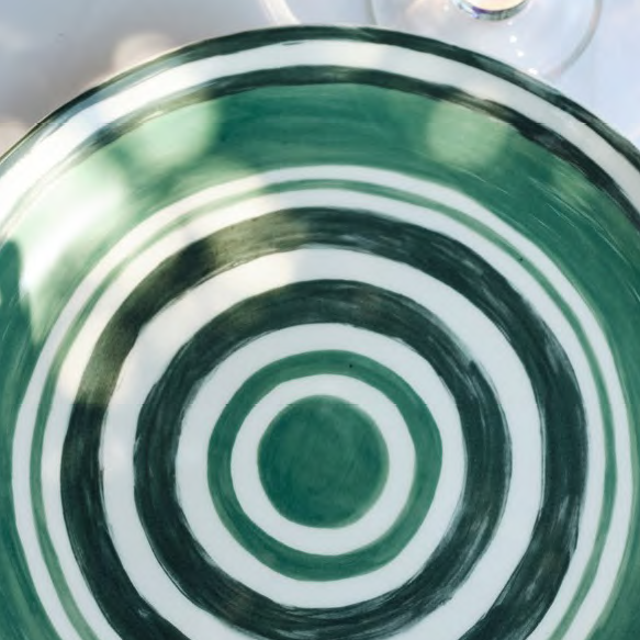 Maze Green Dessert Plate (Set of 2)