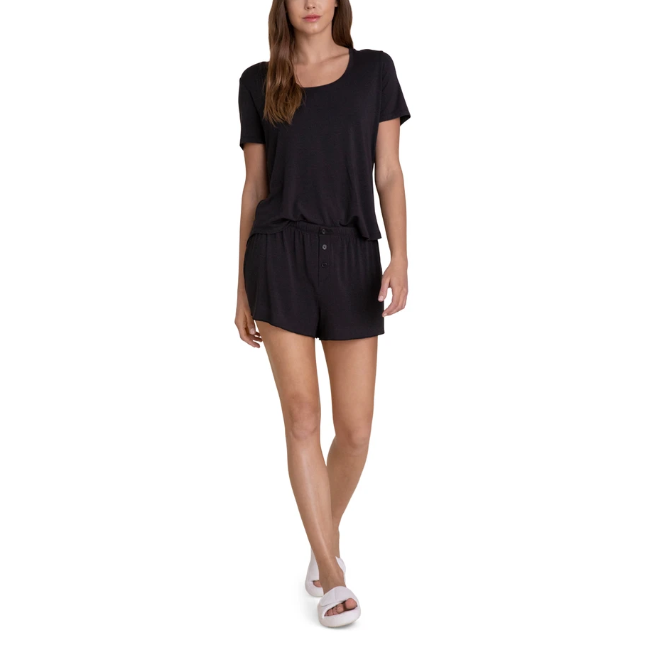 Luxe Milk Jersey Scoop Neck Tee & Shorts Set