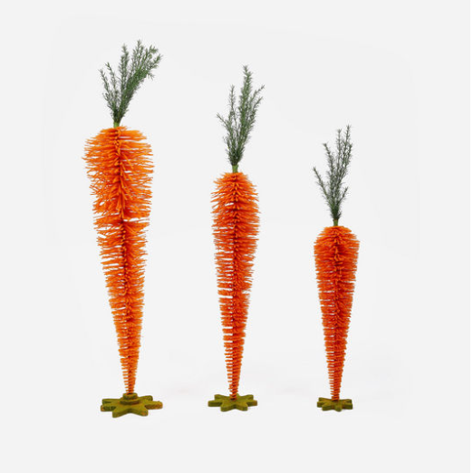 Standing Carrot Display - Set of 3