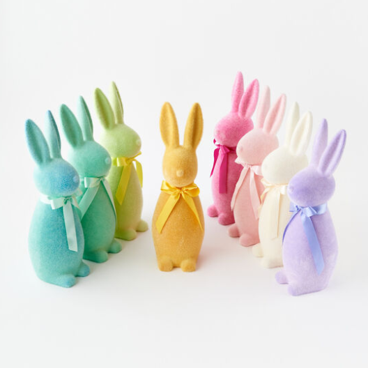 Flocked Bunny store Set