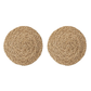 Woven Straw Placemat - Natural (Set of 2)