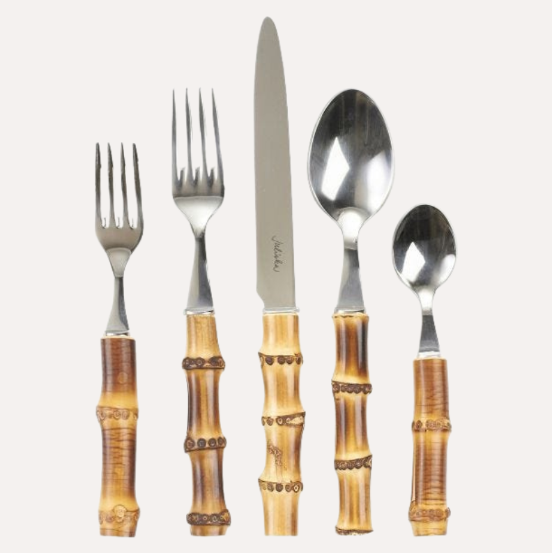 Natural Bamboo 5-Piece Flatware