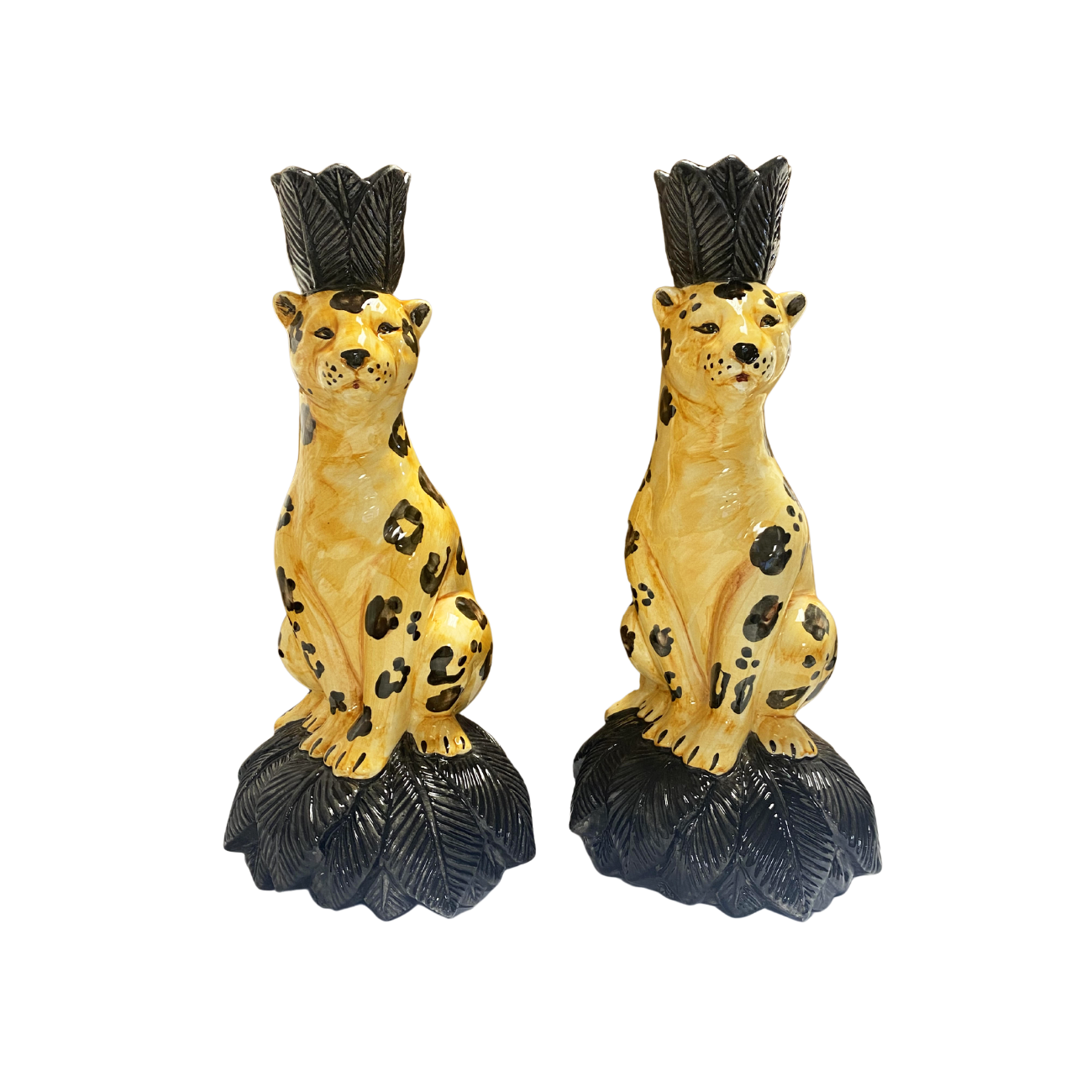 Leopard Candleholder (Set of 2)