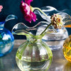 Vietri Hibiscus Glass Green Vase