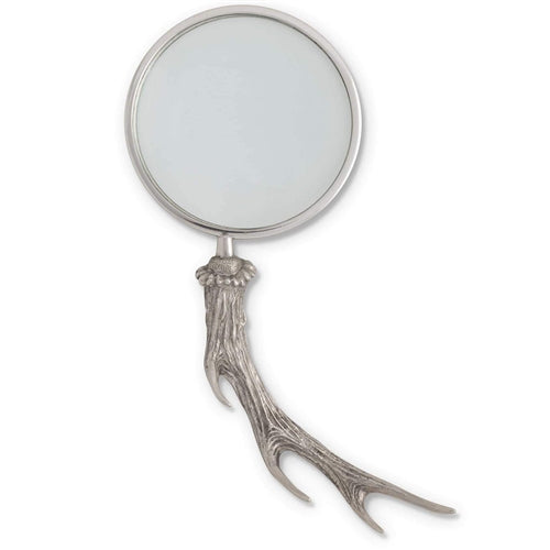 Pewter Antler Handle Magnifier