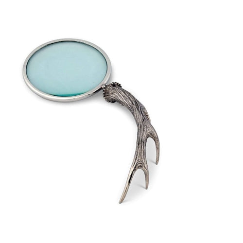 Pewter Antler Handle Magnifier