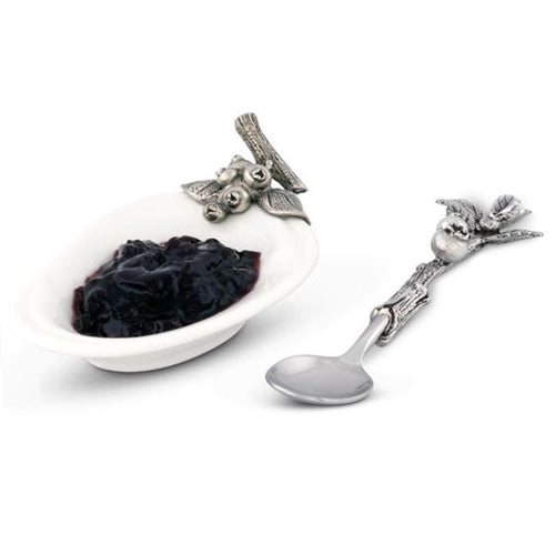 Blueberry Jam Server/Spoon Rest