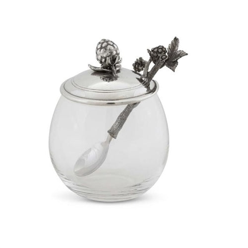 Blackberry Jam Jar with Spoon