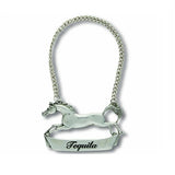 Vagabond House Pewter Galloping Steed Decanter Tag