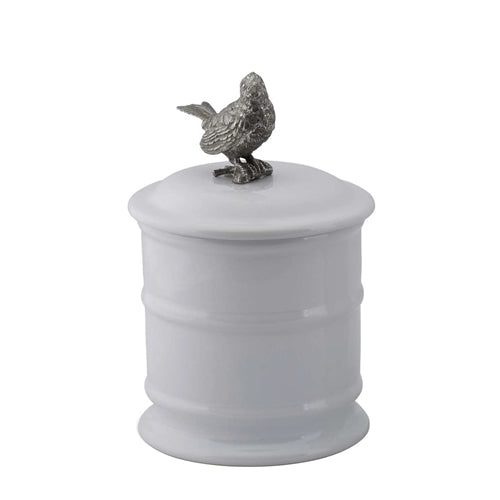 Song Bird Stoneware Canister