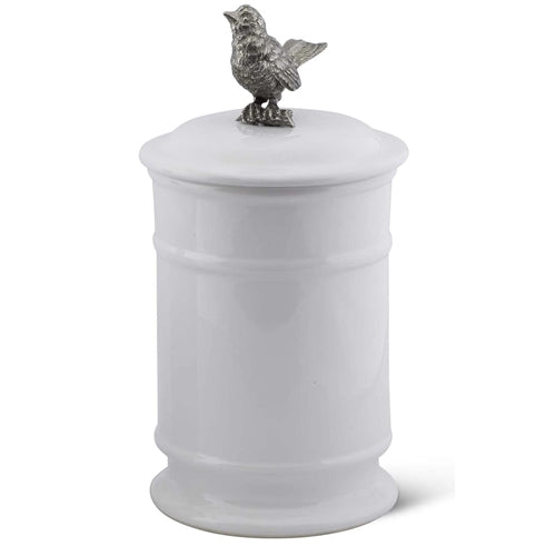 Song Bird Stoneware Canister