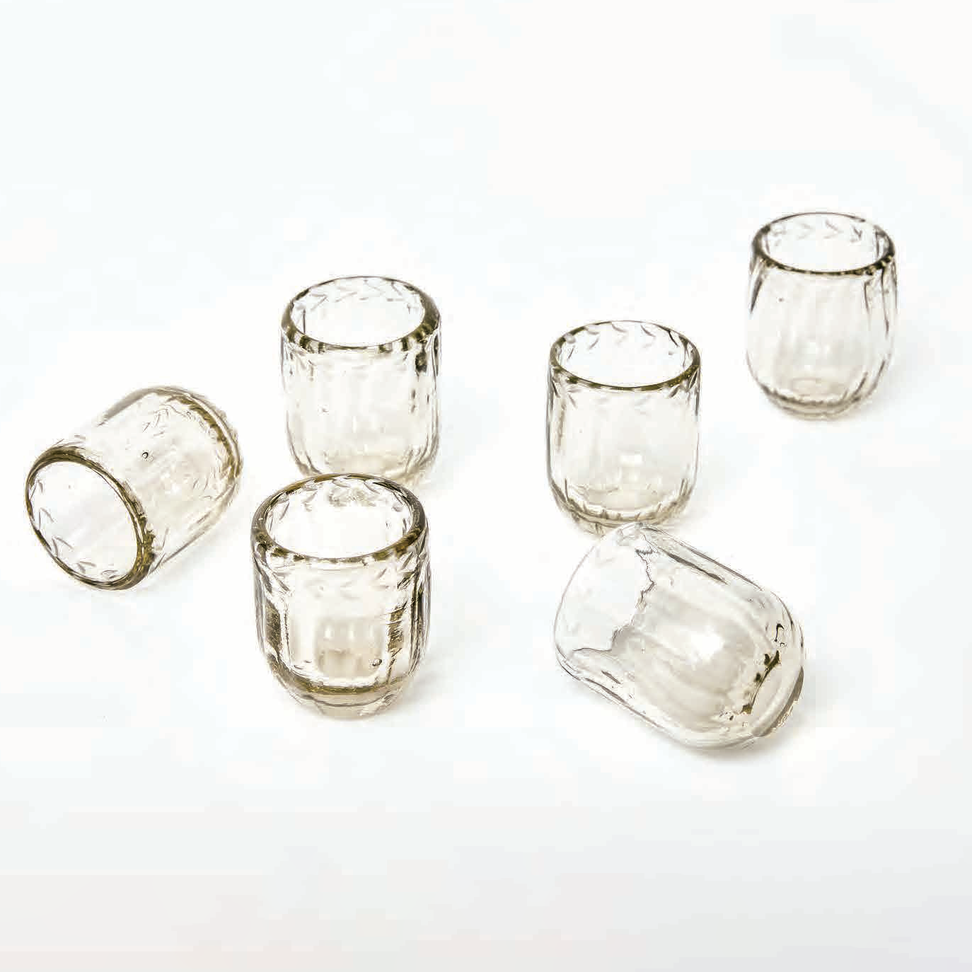 Pequenas Acanaladas Vessels - Set of 6