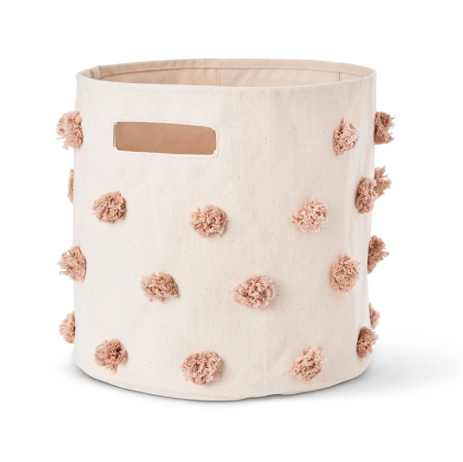 Pehr Rose Pink Pom Pom Bin