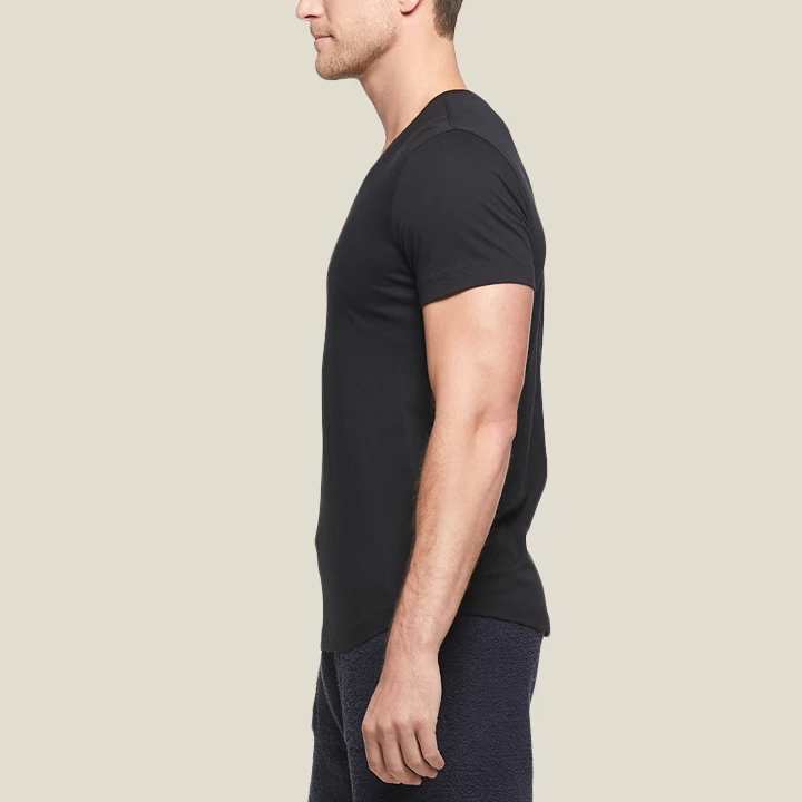 Men's Washed Jersey Short Sleeve V-neck