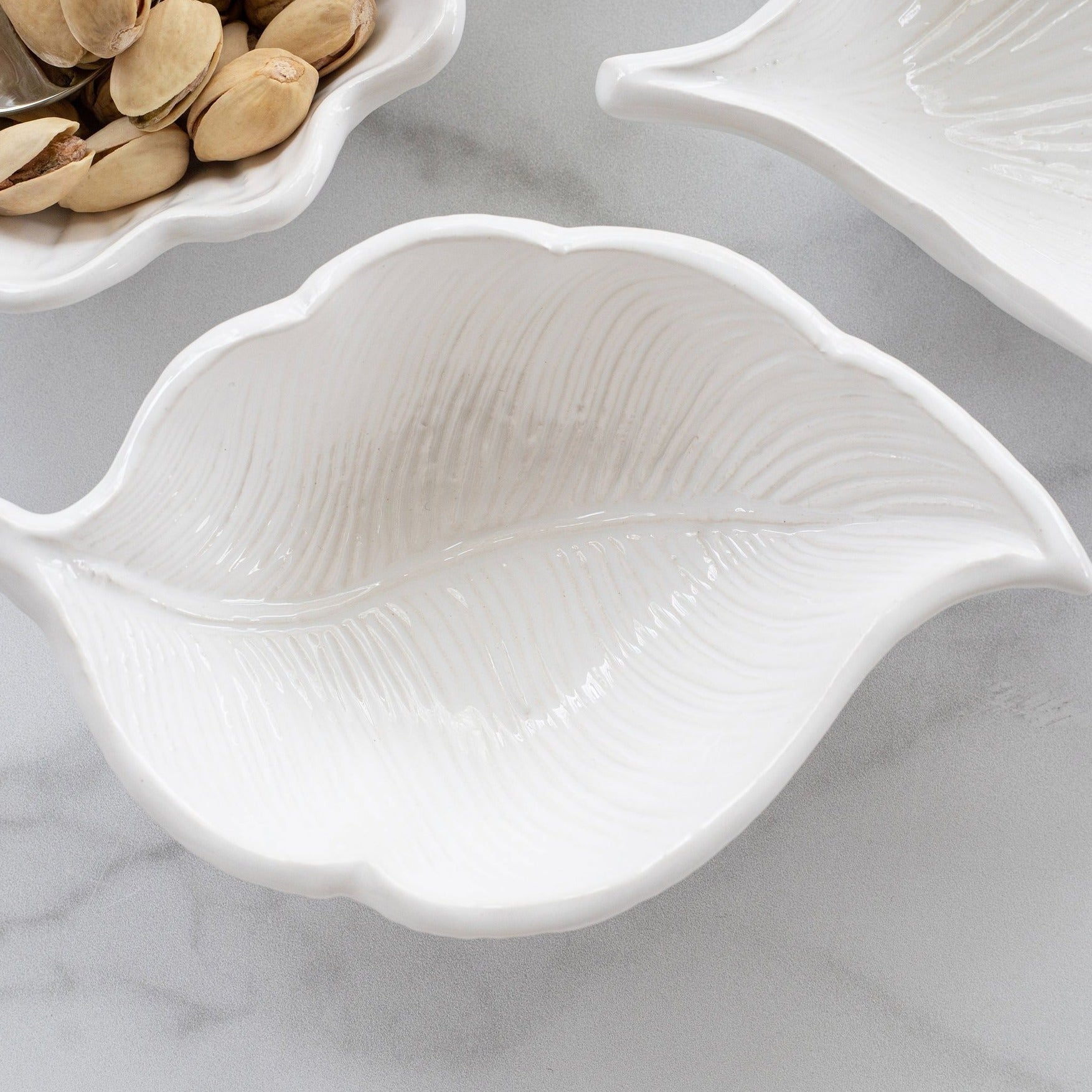 Foliage White Elm Leaf Small Bowl