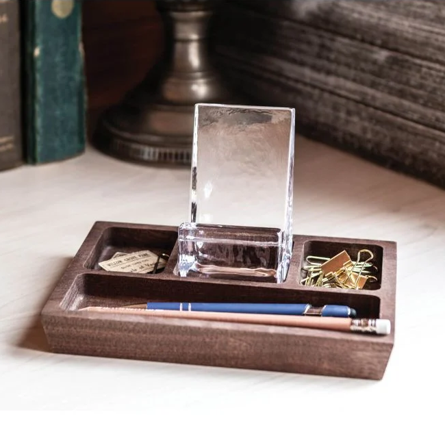 Woodbury Phone Holder Caddy - Walnut