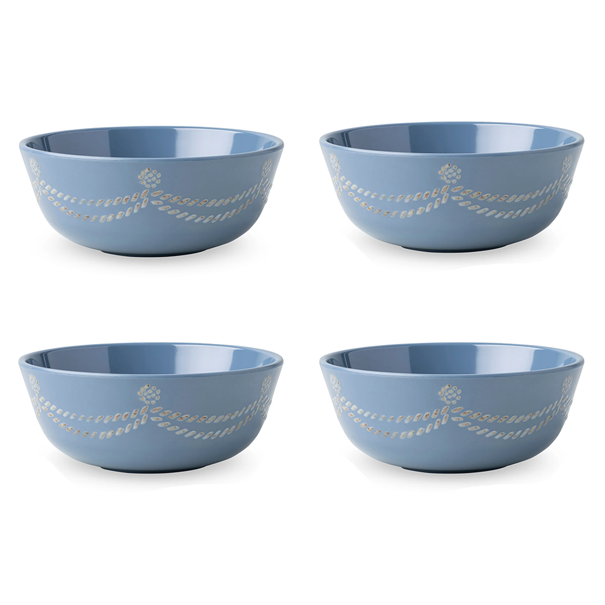 Berry and Thread Chambray Melamine Cereal/Ice Cream Bowl - Set of 4