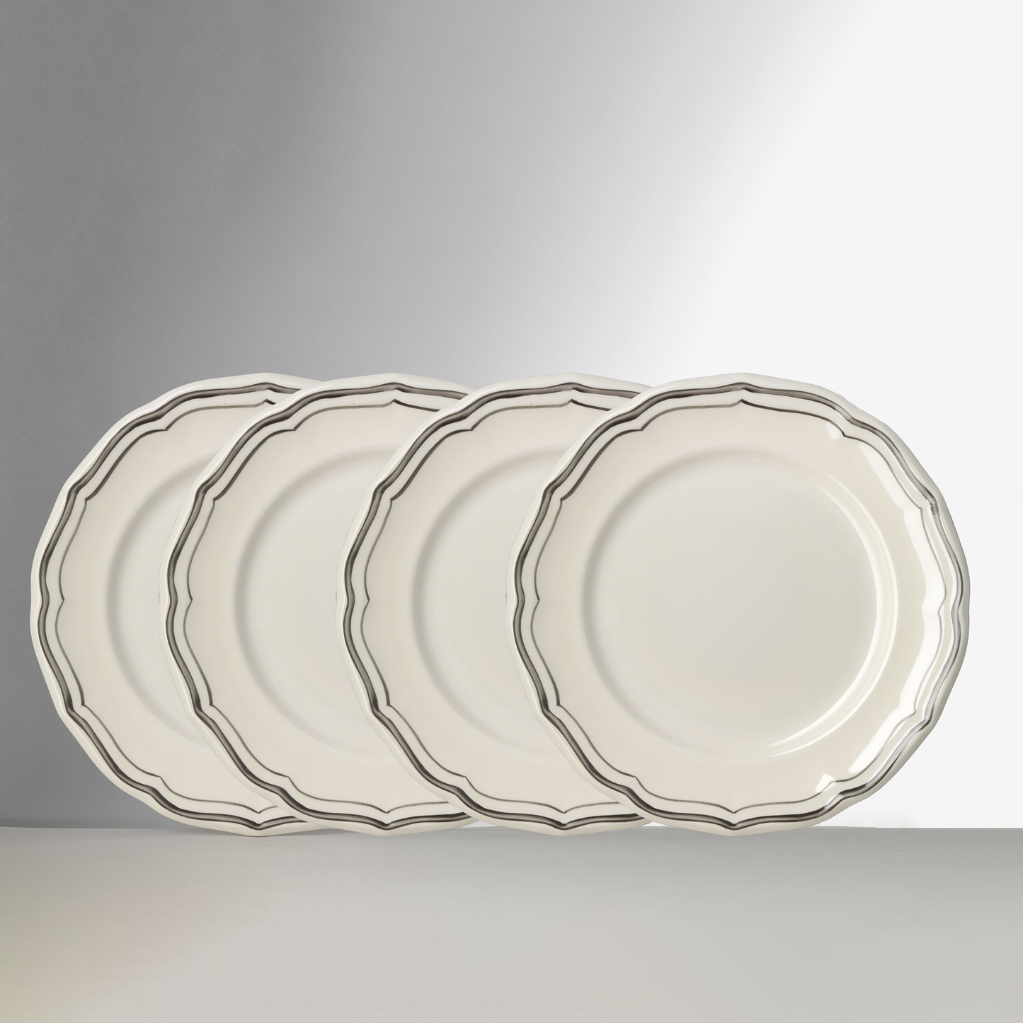 Miranda Grey Dinner Plate (Set of 4)