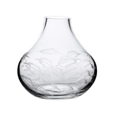 Small Crystal Vase With Fern Design