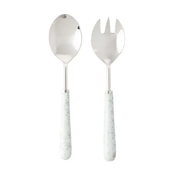 Iberian Salad Servers - Sage