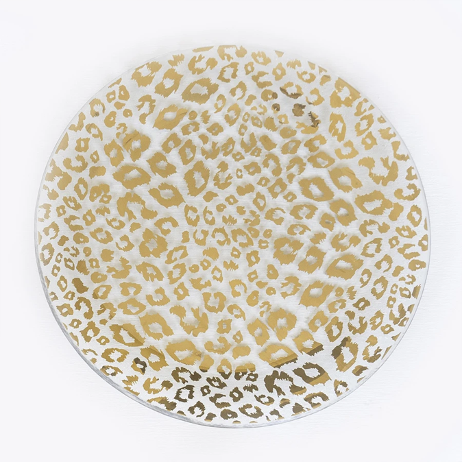 10.5" Cheetah Round Plate