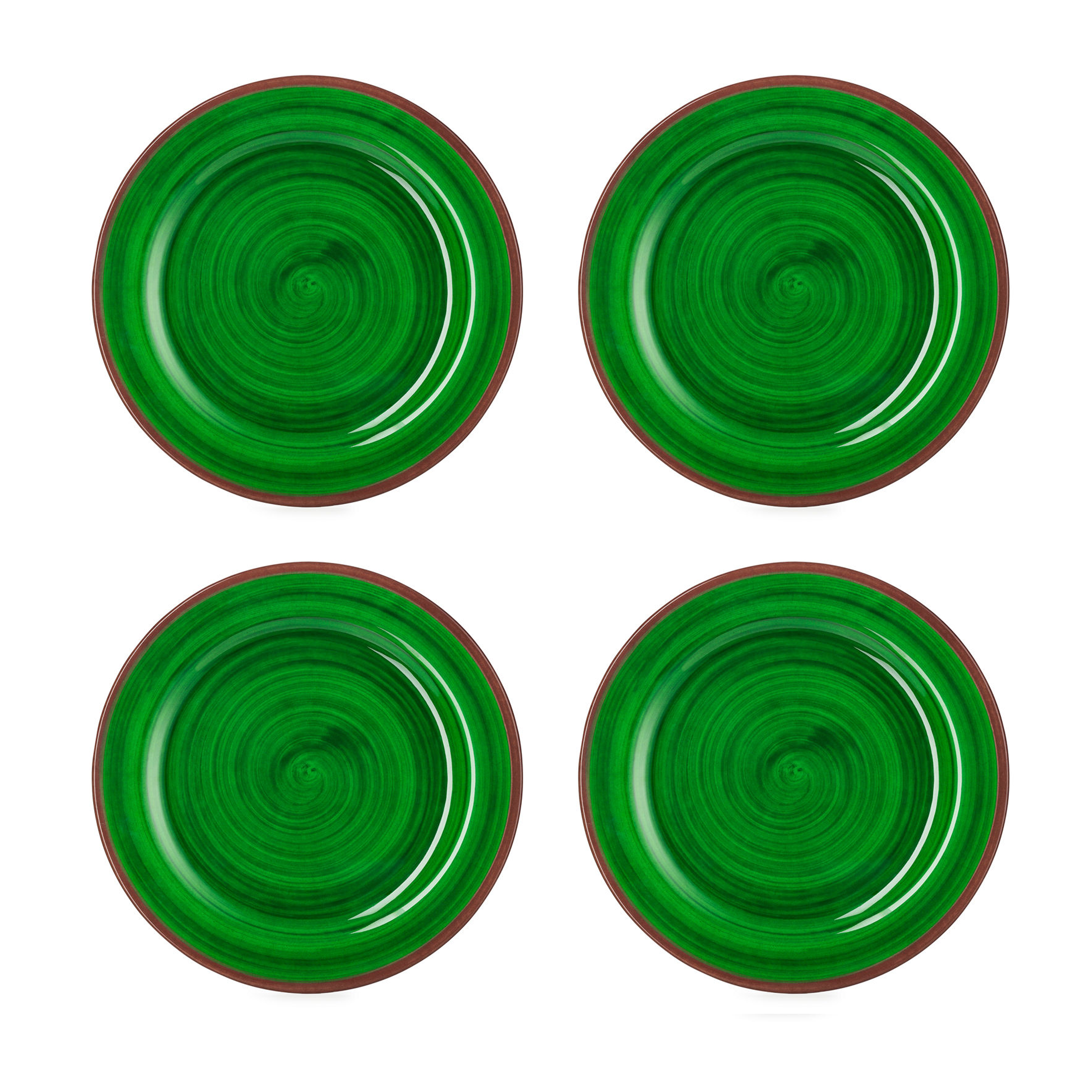 Green St. Tropez Salad Plate - Set of 4