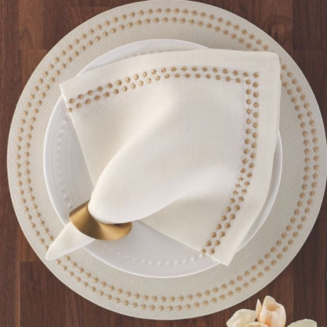 Pearls 21" Napkin - Set of 4