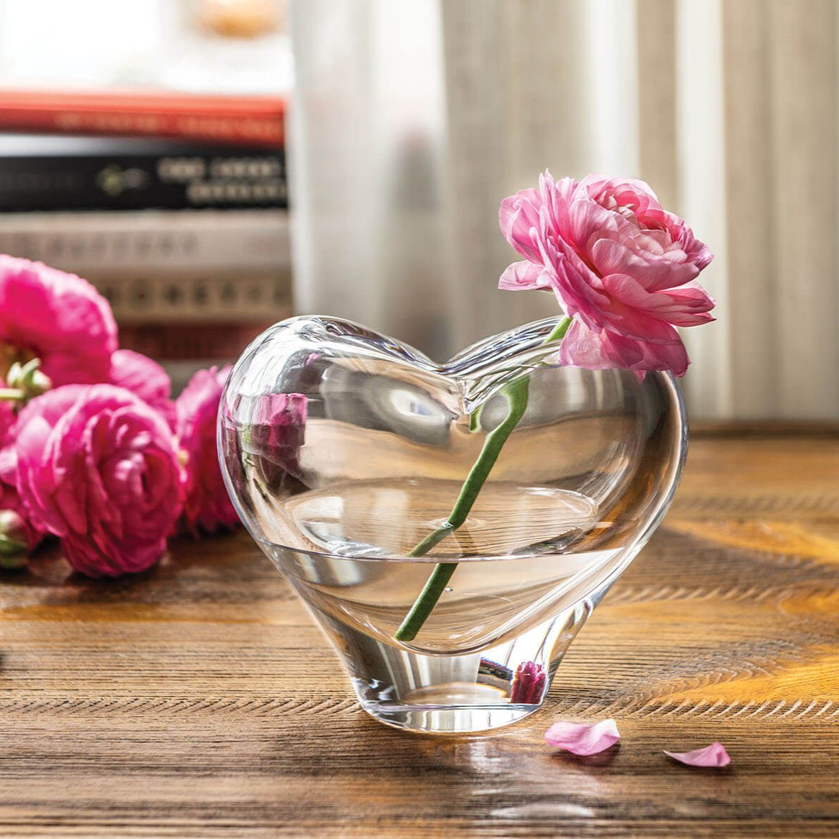 Romance Heart Vase with Gift Box