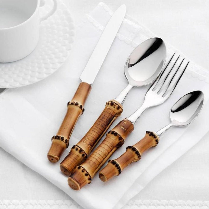 Natural Bamboo 5-Piece Flatware