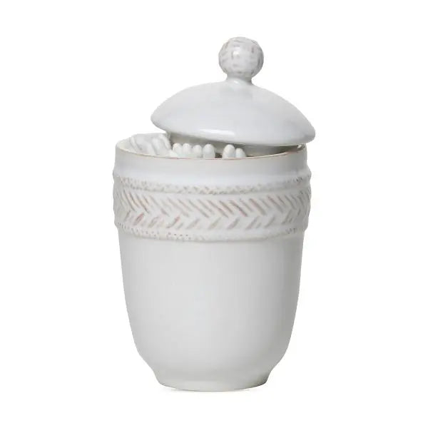 Le Panier Lidded Jar - Whitewash