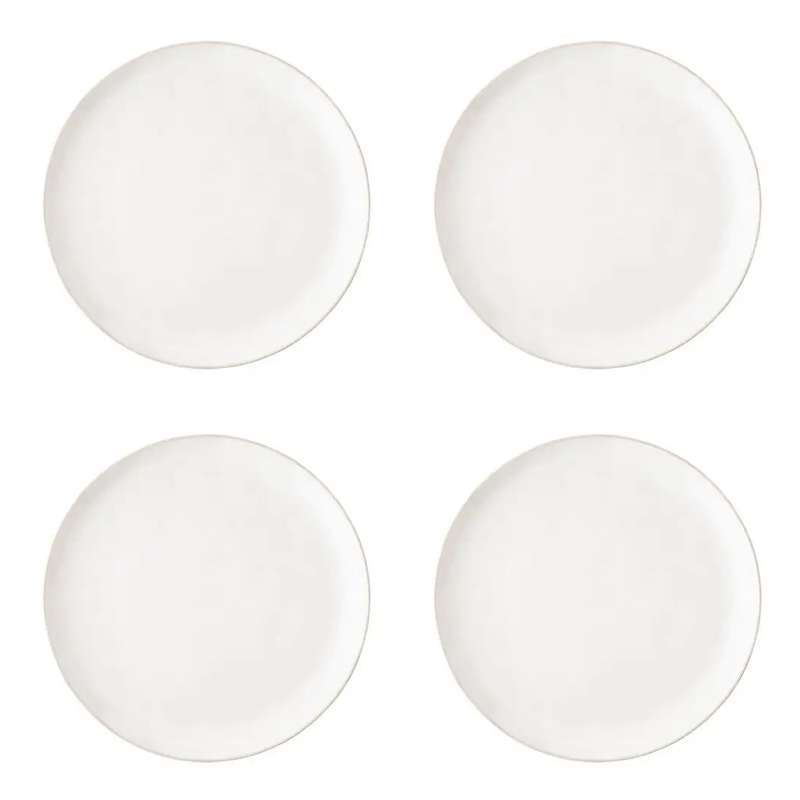 Puro Coupe Dinner Plate - Whitewash (Set of 4)