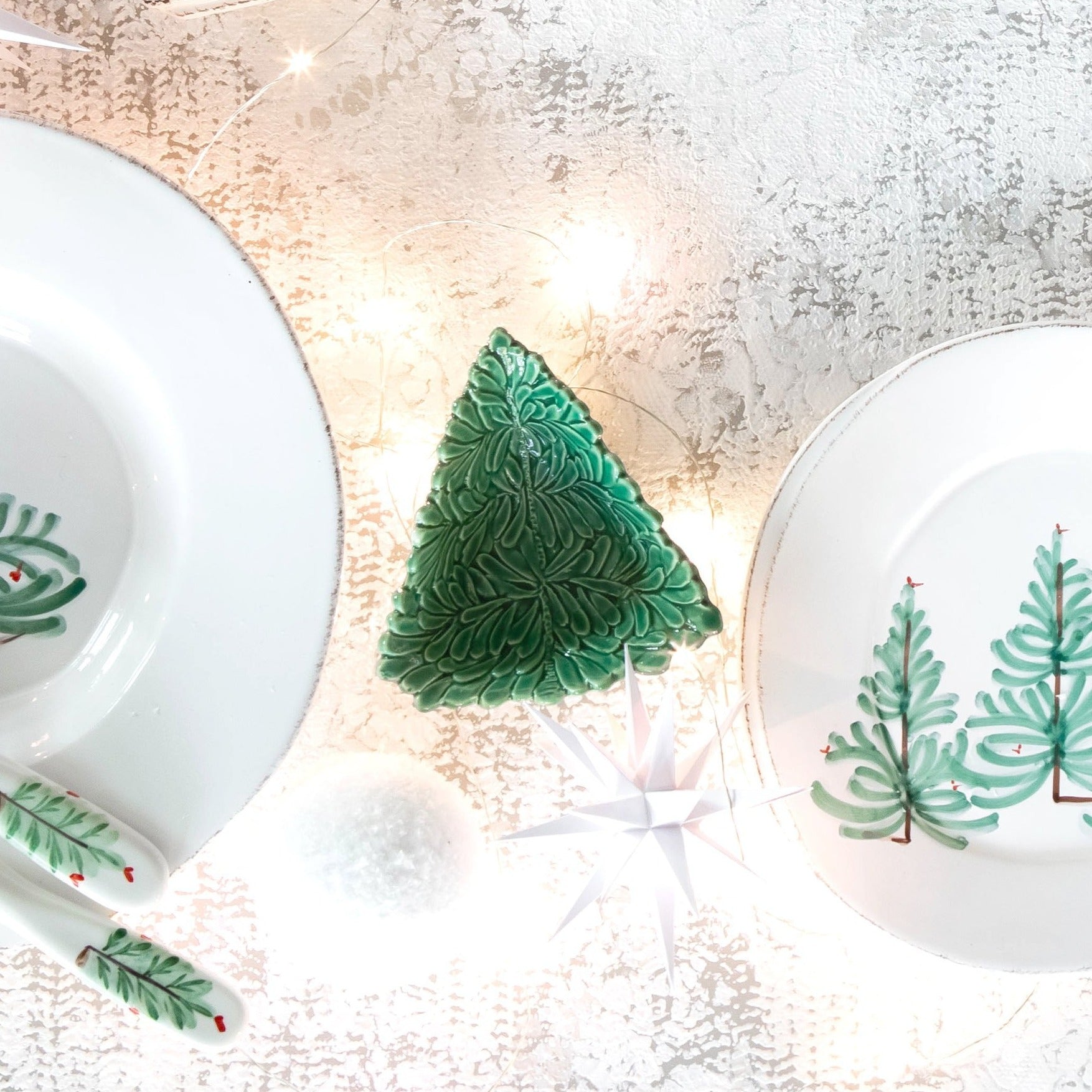 Lastra Holiday Figural Tree Dipping Bowl