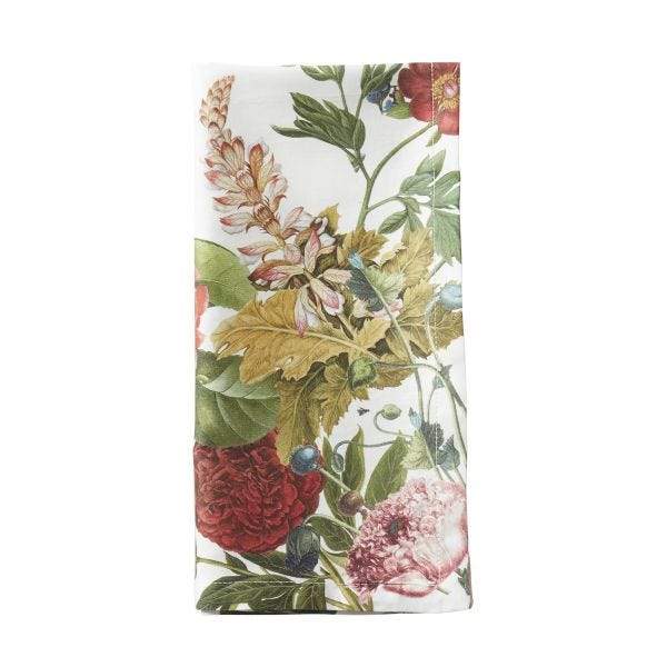 Field of Flowers White Napkin - Set of 2