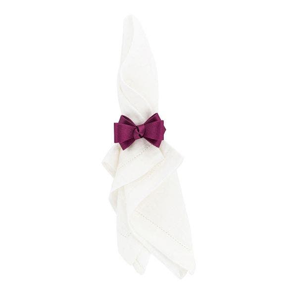 Plum Tuxedo Napkin Ring