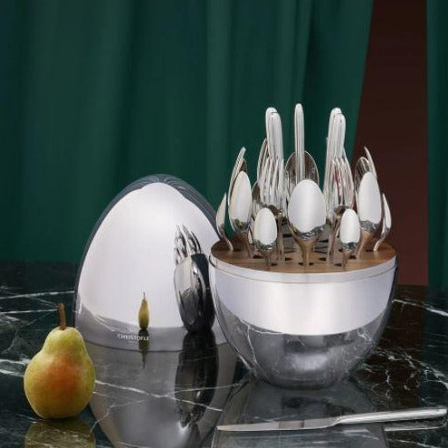 Mood Silver-Plated 24-Piece Flatware Set