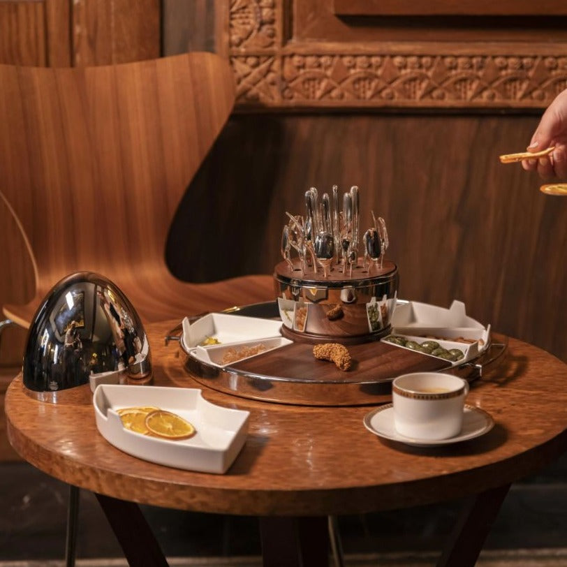 Mood Party 24-Piece Silver-Plated Flatware Set with Chest