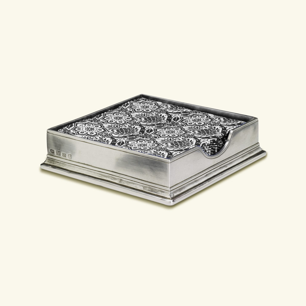 Pewter Cocktail Napkin Box