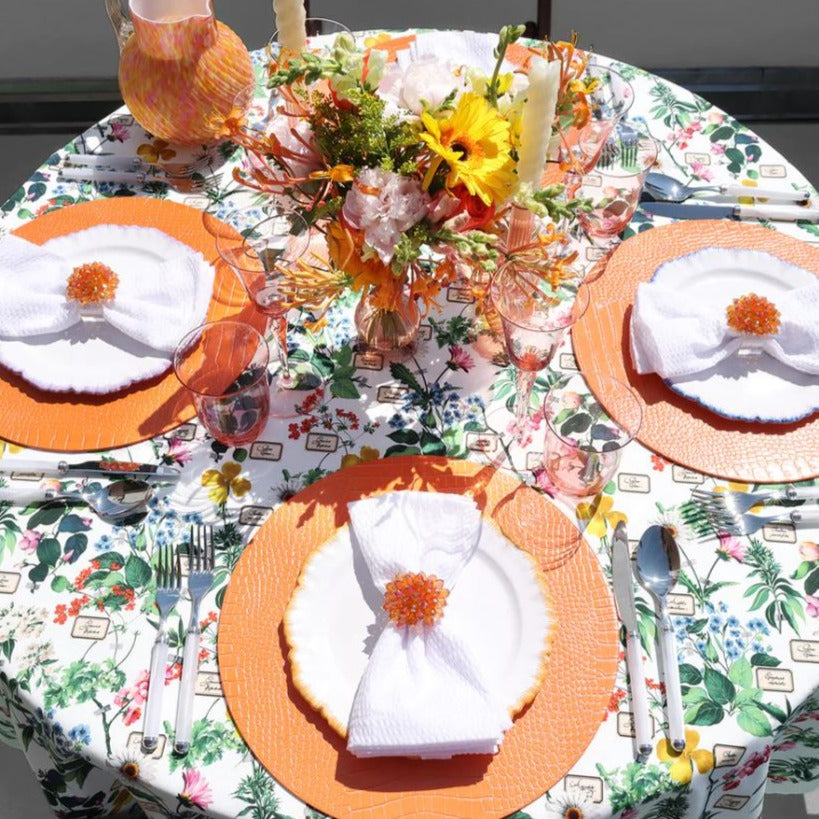 Croco Placemat in Orange - Set of 4