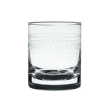 Crystal Whisky Glasses With Ovals Design (Set of 4)