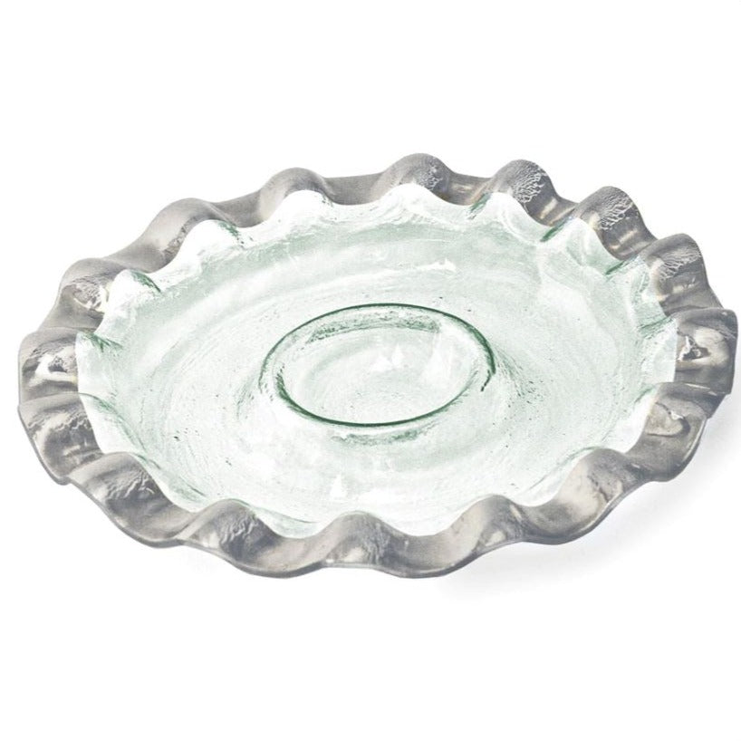 Ruffle Round Chip & Dip Server