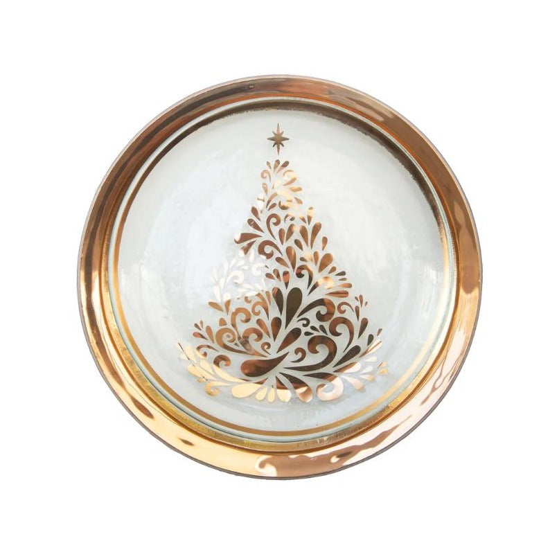 Holiday Christmas Tree Plate