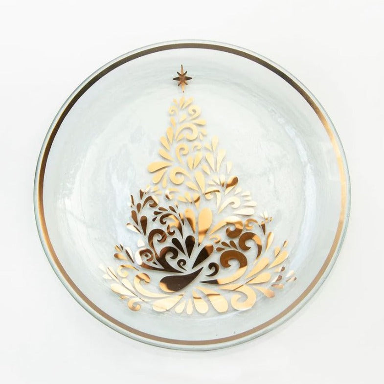 Holiday Christmas Tree Plate