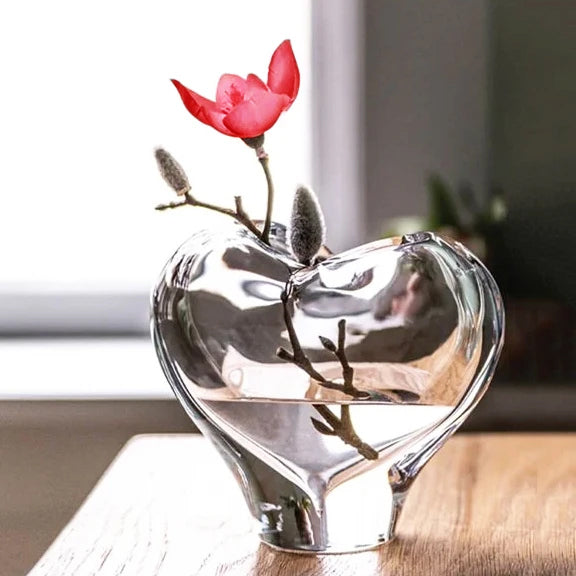 Romance Heart Vase with Gift Box